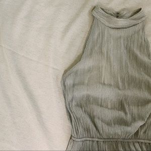 Silver halter top style dress